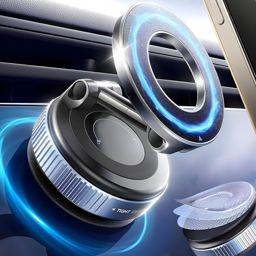 Magnetic Phone Holder Strong Grip, Sleek Design for Car & Desk