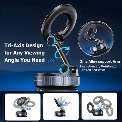 Magnetic Phone Holder Strong Grip, Sleek Design for Car & Desk